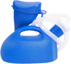 Portable Urinal for Women & Men, OOCOME Urinal Bottle Spill Proof Bedside Urinals 2000ml Travel Camping Urinal Toilet Pee Bottle with Long Hose (Blue)