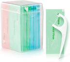 50 Count Individually Wrapped Dental Floss Picks-Oral Care Flossers for Adults- Floss Singles Bag- Travel Hotel Restaurant Office Car Dental Floss