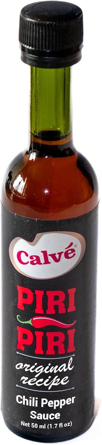 Piri Piri Sauce - 1.7 fl oz (50ml) - Authentic Portuguese Recipe - Perfect for Grilling, Cooking & Marinades - Bold Spicy Flavor