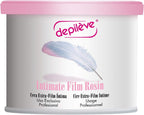 Depileve Hair Removal Wax - Intimate Extra Film Wax for Brazilian and Hollywood Wax - Moisturizing and Soothing for Delicate, Sensitive Skin - 14 oz