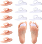 12 Pairs One Loop Design Hammertoe Support Pads Gel Hammer Toe Crest Cushions Gel Toe Straighteners Corrector for Overlapping Clubbed Alignment Curled Crooked Claw Toes Pain Relief Women Men