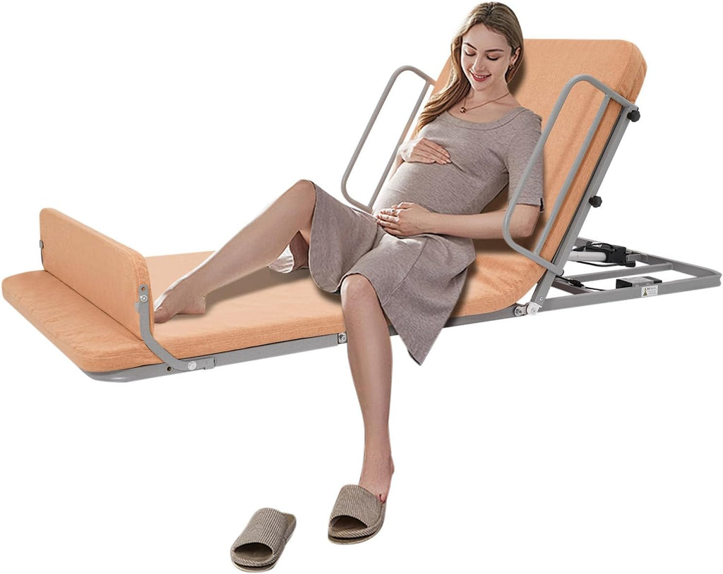 Adjustable Electric Lifting Backrest, Detachable Long Electric Lifting Bed Power Bed Backrest with Mattress Back Support with Wired Controller 2° -70° Capacity 135 Kg/297.62 Lbs