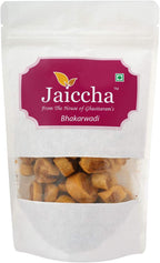 Jaiccha Ghasitaram Namkeen - Bhakar Wadi 200gms in White Paper Pouch