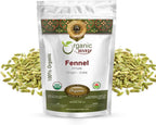 Organic Way Fennel Seed Whole (Foeniculum vulgare) - Improve Digestion | Organic & Kosher Certified | Raw, Vegan, Non GMO & Gluten Free | USDA Certified | Origin - India (1LBS / 16Oz)