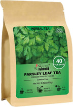 FullChea - Parsley Tea Bags, 40 Teabags, 2g/bag - Premium Parsley Leaves - Non-GMO - Caffeine-free - Aid Digestion & Boost Immunity