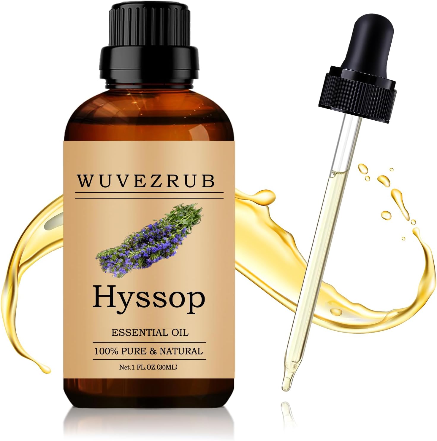 Hyssop Essential Oil 30ML - 100% Pure and Natural Oils for Aromatherapy Diffuser - 1 Fl Oz/Hyssop