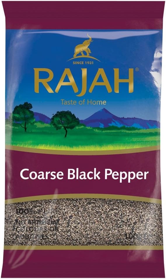 Rajah Coarse Black Pepper 100Gm