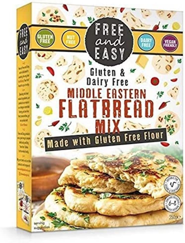 Free & Easy Gluten & Dairy Free Middle Eastern Flatbread Mix - 250 Grams