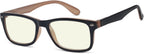 Eyekepper Computer Reading Glasses,UV Protection,Anti Glare,Anti-Reflective Computer Readers (Black Brown,+1.0)