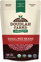 Organic Small Red Beans 1 lb - Non-GMO, USDA Organic, Tested Clean Certified, Vegan - Rich in Fiber & Protein for Soups, Burritos, Salads, & Chili - Grown in USA, Farmed On Regenerative Soil by Doudlah Farms