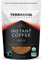 Terrasoul Superfoods Organic Freeze-Dried Instant Coffee, 3.5 oz - Fairtrade | Arabica Beans | Fresh Taste | Medium Roast