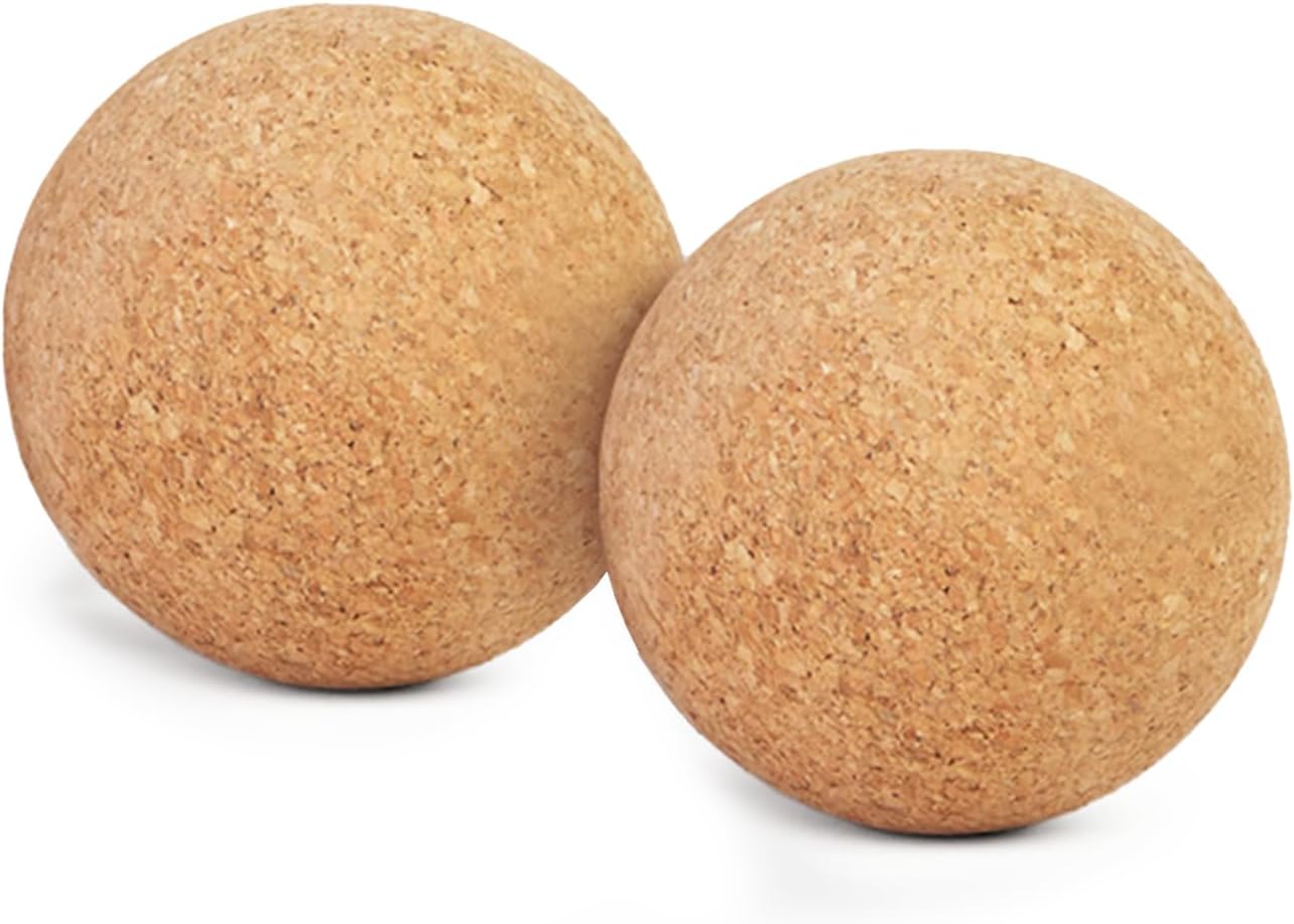 Yoga Studio Natural Cork Unbranded Massage Ball Twin Pack - 4cm