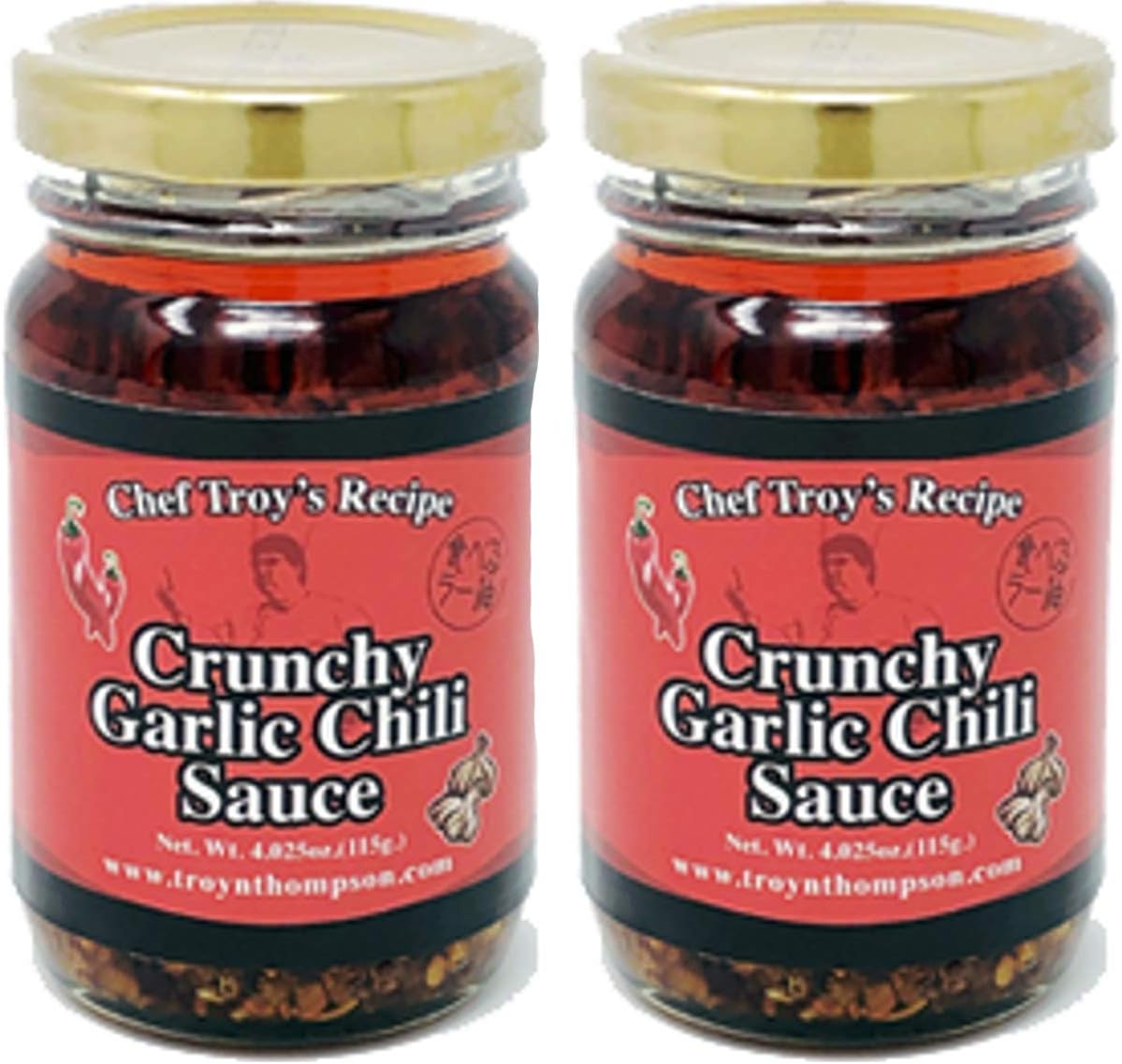 Mishima Crunchy Garlic Chili Sauce | Japanese Style Condiment Taberu Rayu | 4 Oz 115g | Pack of 2