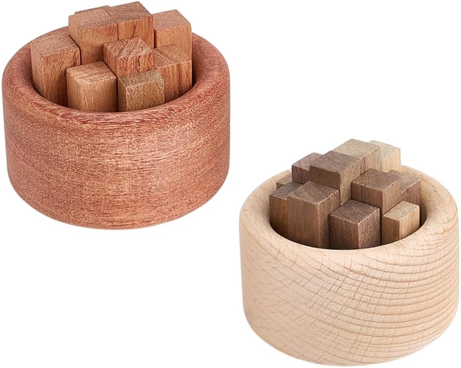 2 PCS Wood Diffuser for Essential Oils Aromatherapy Round Essential Oils Diffuser Set for Home Office Car Bedroom Decoration