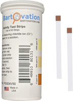 Salinity Test Strips, 0-1000 ppm [Vial of 50 Strips] for Chloride Based Salt Solutions for Science Education