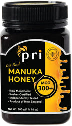 P.R.I Manuka Honey MGO 300+, Elevated‑Potency Monofloral New Zealand Honey, Cool‑Processed & 100% Traceable (500g/1.1lb)