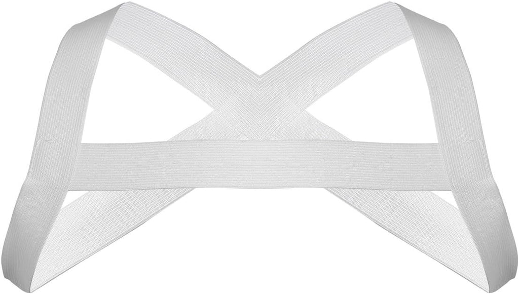 YiZYiF Men's Strong Nylon Elastic Straps Brace Body Chest Harness Costumes Clubwear