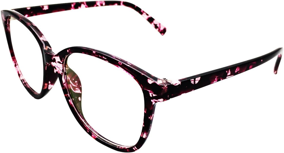 Womens Oversize Readers +3.75 Purple Floral 1.56 High Index Lenses Reading Glasses Eyewear