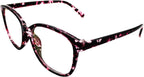 Womens Oversize Readers +2.75 Purple Floral 1.56 High Index Lenses Reading Glasses Eyewear