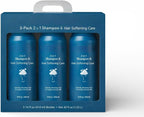Men's Shampoo and Hair Softening Care 2 in 1, Gentle & Refreshing For All Hair Types, 14 Fl Oz, 3 Count