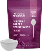 Judee's Gluten Free Superfine Caster Sugar - Smooth Frosting & Icing Sugar - Rapid-Dissolve Superfine Sweetener for Coffee & Tea - Gluten-Free Sweetener for Baking - 11.25 Oz