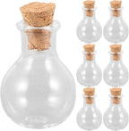 Alipis Mini Glass Wishing Bottles with Cork Stoppers 30pcs Small Glass Jars for DIY Crafts Wedding Decorations Home Décor Accents
