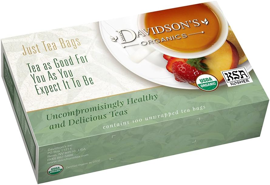 Davidson's Organics, English Breakfast, 100-count Unwrapped Tea Bags