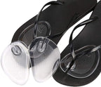 ericotry 3 Pairs Transparent Flip Flop Gel Inserts Thong Sandal Toe Protectors Self-Adhesive Non-Slip Forefront Footpads Toe Guards Cushions