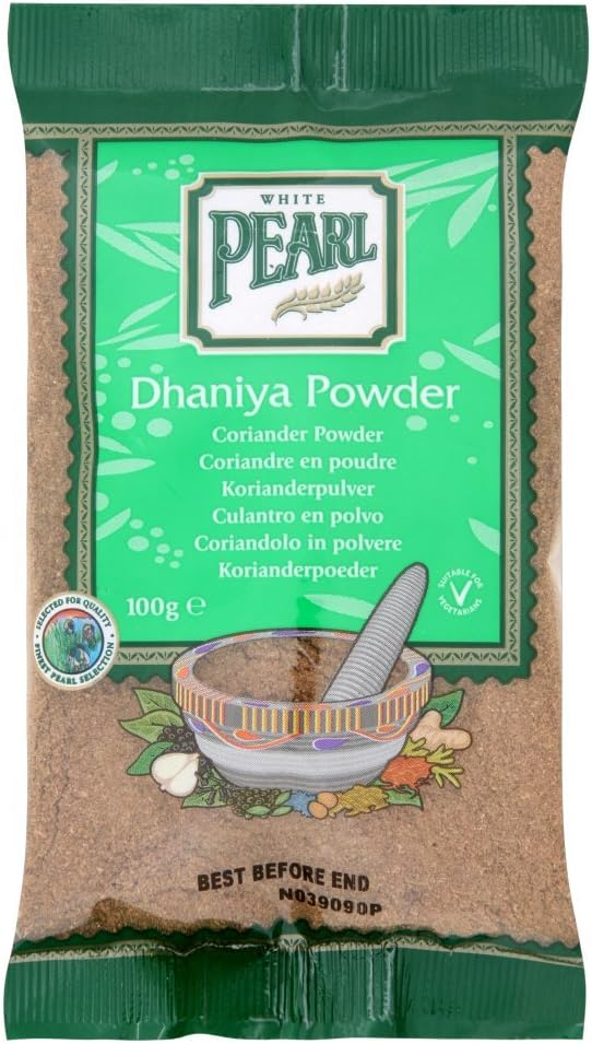 White Pearl Coriander (dhanyia) Powder 100 g (Pack of 10)