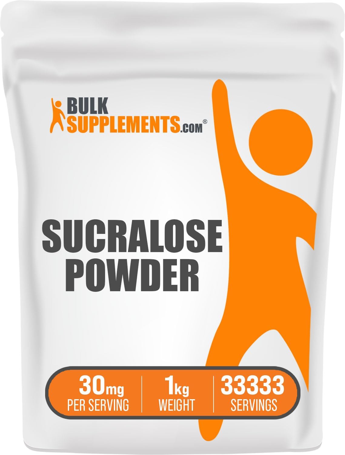 BulkSupplements.com Sucralose Powder - Sugar Alternative - Zero Calorie Sweetener - Artificial Sweeteners - Keto Sweetener, 30mg per Serving, 1kg (2.2 lbs) (Pack of 1)
