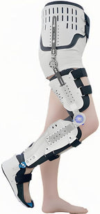 Articulated Knee Orthosis Immobilizer, Professional Hip-Knee-Ankle-Foot Orthosis with Walking Boot, Knee Support Brace, Leg Support for Walking(Right)