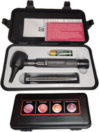 4th Generation Doctor Mom LED Pocket Pro Otoscope with Both Adult and Pediatric Disposable Specula Tips, Battery, and Protective Hard Plastic Case - Black