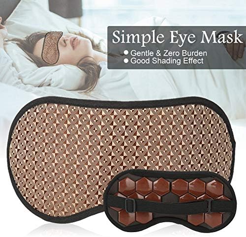 Jade Eye Mask, Anti Aging Face Sleep Eye Mask Jade Mask Jade Stones Cool Sleep Eye Mask Eye Treatment Massager Eye Covers(Germanium stone)