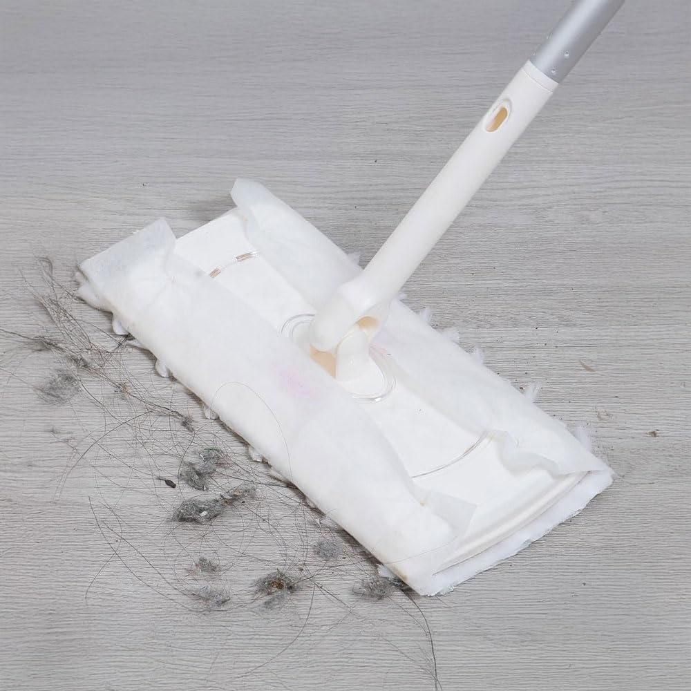 10pcs Disposable Electrostatic Dust Removal Mop Paper Home Kitchen Bathroom Cleaning Cloth Replacement Mop Head Cloth,27*22cm