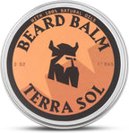 Striking Viking Beard Balm for Men (2 Ounce (Pack of 1), Terra Sol) - Leave in Beard Conditioner - Styling Balm Made with Naturally Derived Beard Butter, Argan & Jojoba Oils