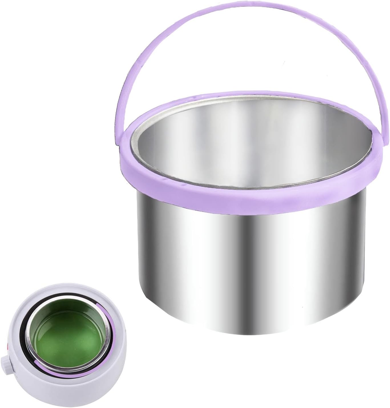 FIGHTART wax pot replacement for wax warmer liner aluminum inner pot tin container 14oz hair removal remover waxing