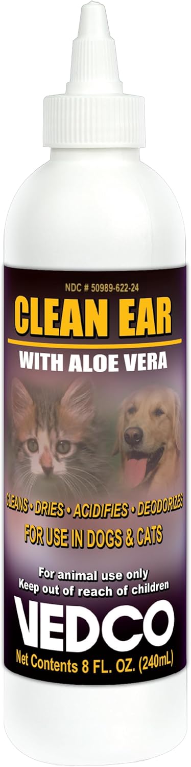 Vedco Clean Ear w/Aloe Vera, 8oz