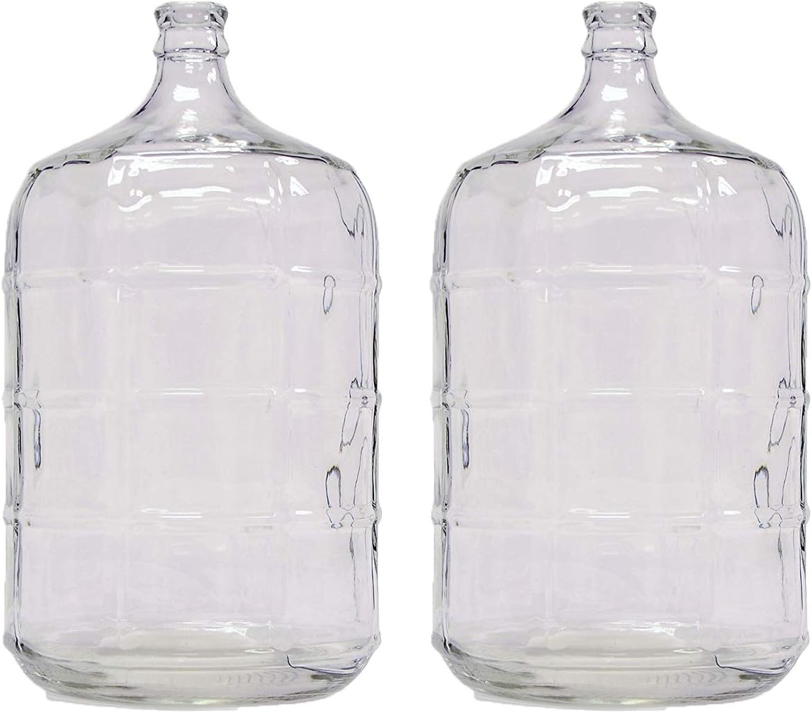 Home Brew Ohio 5 Gallon Glass Carboy Set of 2
