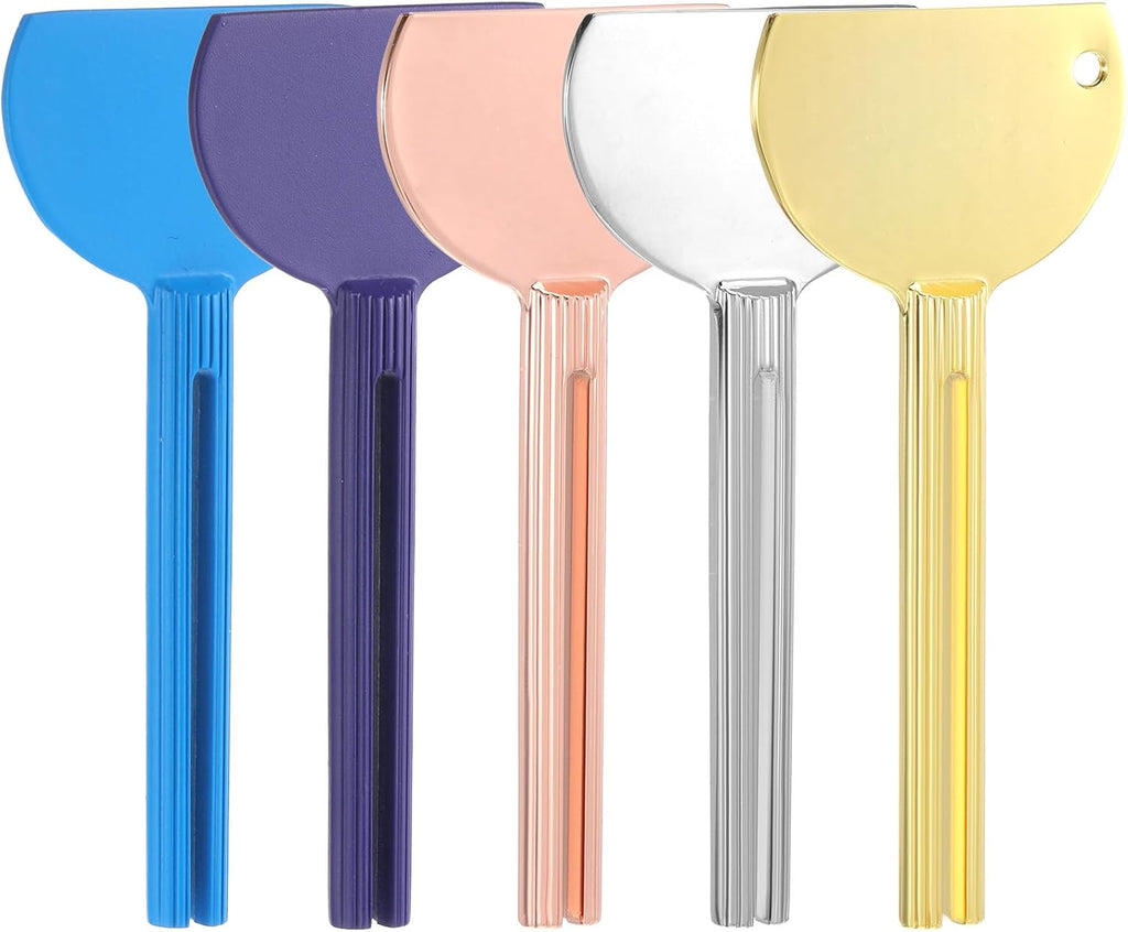 5Pcs Toothpaste Squeezer, Tube Squeezer, Metal Tube Presser Tubes Roller Tubes Wringer Keys Dispenser, Roller Dispenser Wringer Tools for Toothpaste Cosmetic Oil Cream Paint Squeezers