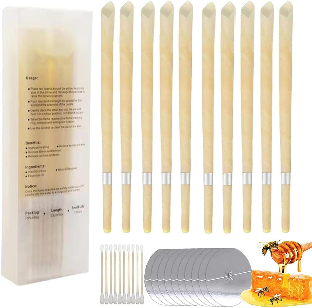10Pcs Ear Wax Removal Tool for Wax Removal, Earwax Cleaning Tool for Ear Cleaning, Includes Cotton Swabs 1