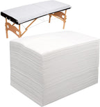 100pcs Massage Table Sheets, Disposable Bed Sheets Soft Non woven Fabric Spa Bed Sheets Breathable For Massage Beauty Salon Eyelash Wax Tattoo Bed Covers, 31" x 71" White