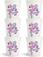 Fun Sweets Vanilla Cotton Candy 6-Pack – Dye Free White Cotton Candy in 1.5 oz Individual CottonCandy Tubs – White CottonCandy for Weddings, CandyBuffets & Bridal Showers