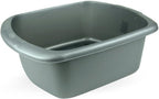 Whitefurze Rectangular Bowl, Plastic, Silver, Large