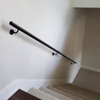 Staircase Handrails｜30cm-600cm Wall Mount Non-Slip Support Rod｜Industrial Outside Hand Rails Metal Banister Corridor Round Pipe Safety Grab Rail, Easy to Install(3.3 FT)