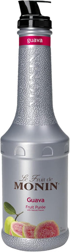 Monin - Guava Fruit Purée, Juicy Guava Taste, Perfect for Lemonades, Teas, Cocktails, Mocktails, Culinary Dishes & More, Vegan, Non-GMO, Gluten-Free (1 Liter)