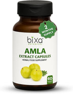 Amla Extract Capsule (Indian Gooseberry, Emblica officinalis) Ideal Vitamin C Supplement | Pure & Natural Super Food Supplement 450 MG Veg Capsules 60 Count (Pack of 1)