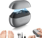 Electric Nail Clippers for Seniors,Upgraded 3 in 1 Electric Automatic Nail Clippers for Thick, Toenail Clippers with LED Light,Perfect for People with Reduced Mobility (Black)