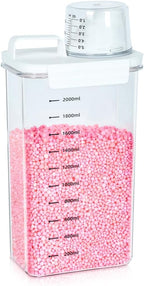 Tokokimo Laundry Powder Dispenser, Laundry Detergent Dispenser for Laundry Room Organization and Storage, Laundry Beads Container, Suitable for Scent Beads, Washing Powder