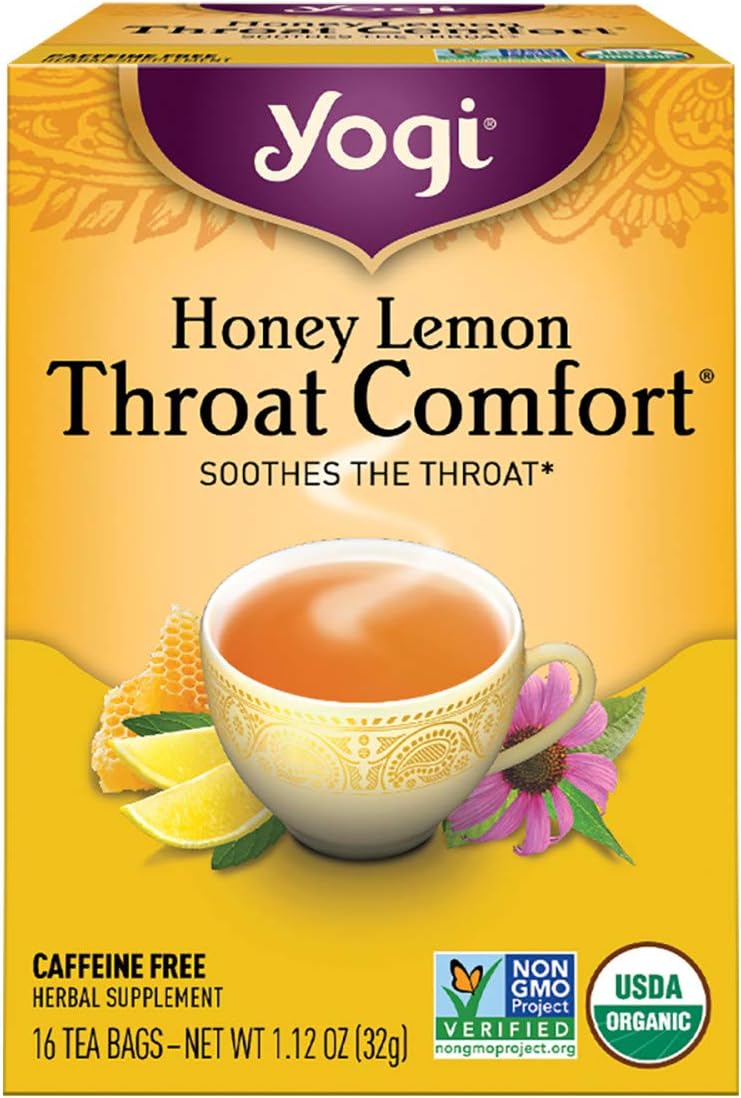 Yogi Tea, Honey Lemon Throat Comfort, 16 Count