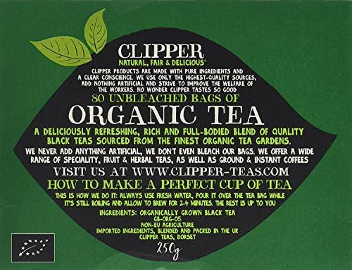 Clipper Organic Everyday Tea Bags (80) - Pack of 2